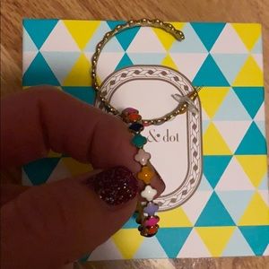 Stella & dot multicolor hoop earrings